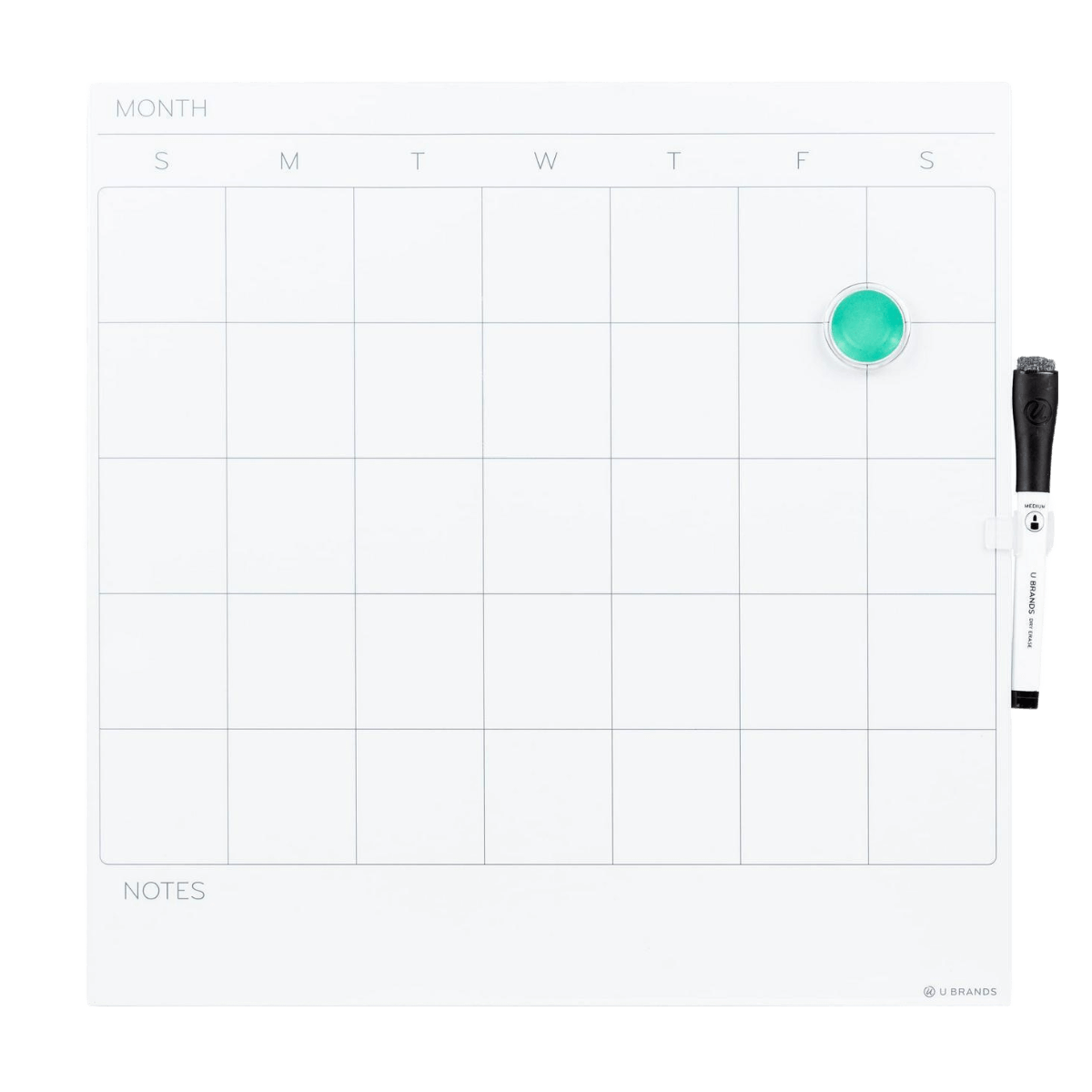 Dry erase board calendar magnetic